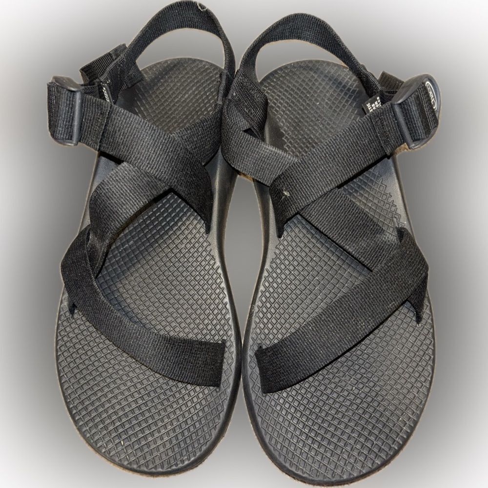 Chaco Z Cloud Black Jacquard Sandal Mens Size 9